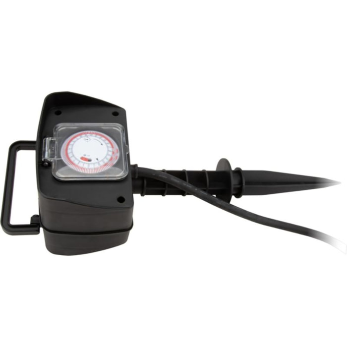 Multiprise ZENITECH 1.5m piquet 2 prises 16A + programmateur