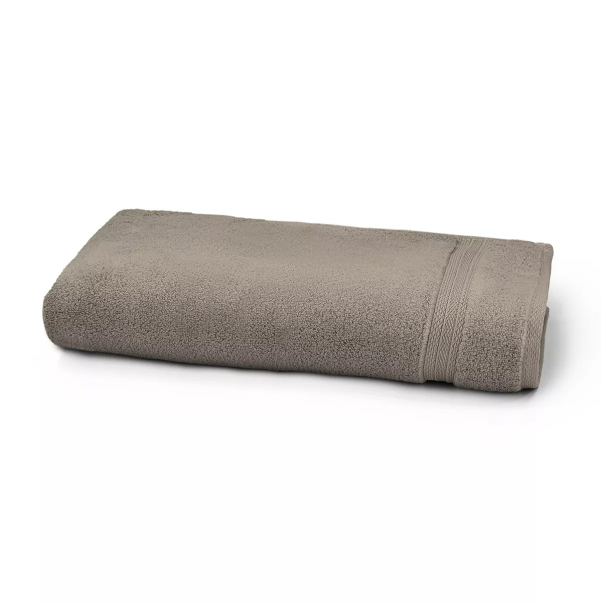 Drap de douche pur coton 550 g/m² uni beige Elea chataignes