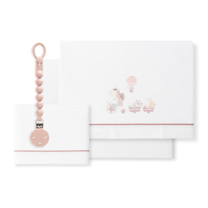 Sábanas Cuna Jirafa Bicicleta & Chupetero