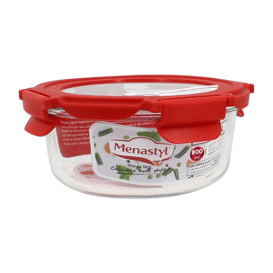 Boîte hermétique carré 800ml en verre CRISTAL