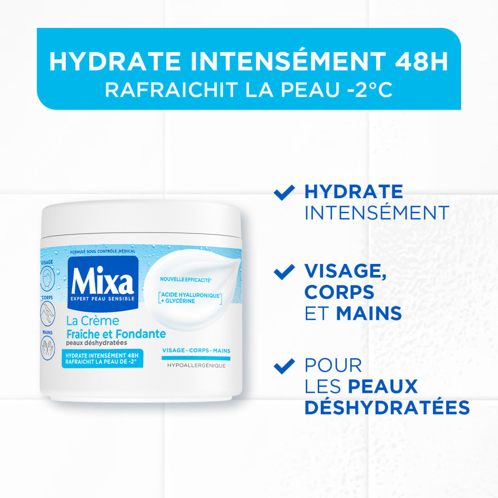 Mixa La Crème Fraîche et Fondante à l'acide hyaluronique pur