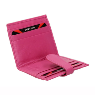 Portafoglio uomo in vera pelle - Modello False - Casual - 9.5 x 8.0 x 1.5 cm