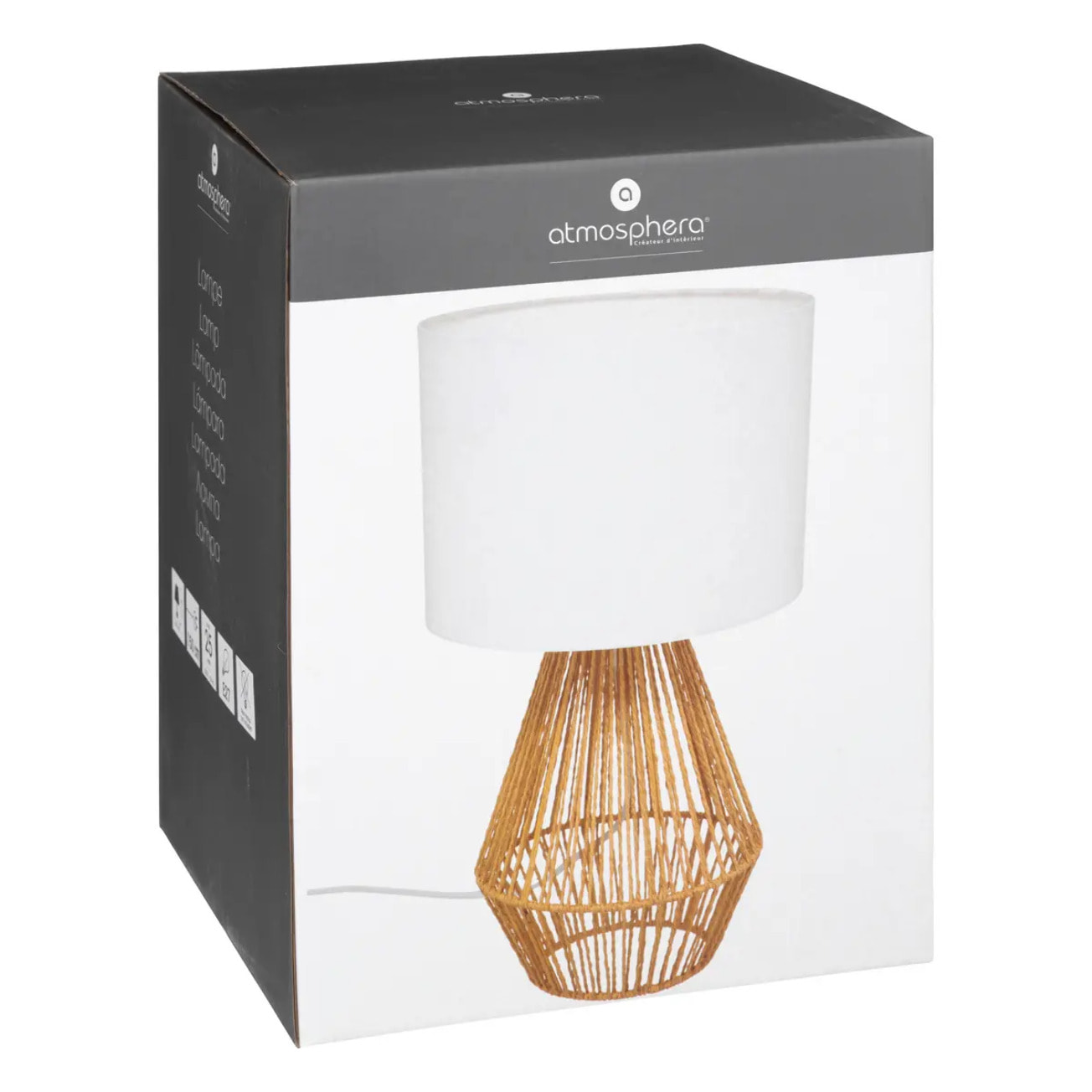 Lampe "Lila" beige H40cm