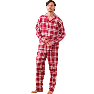 Pigiama uomo flanella articolo tartan. Noidinotte