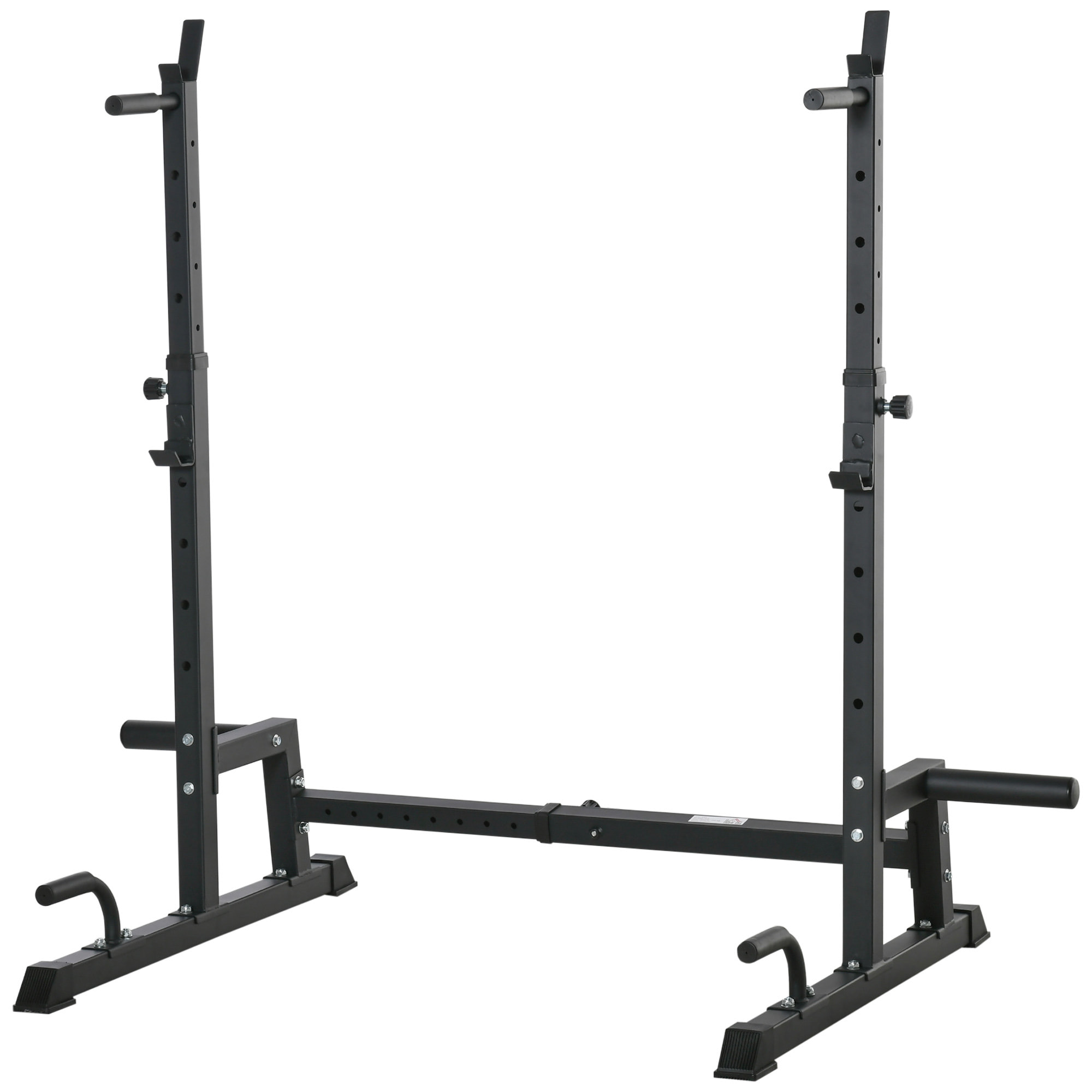 Soporte Ajustable para Barras de Pesas Flexiones de Acero 123-170x103x111-161 cm