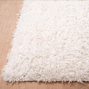 Tapis shaggy tissé motif uni KAFI