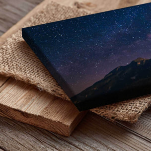 Tableau panoramique ciel étoilé voie lactée paysage nocturne Toile imprimée