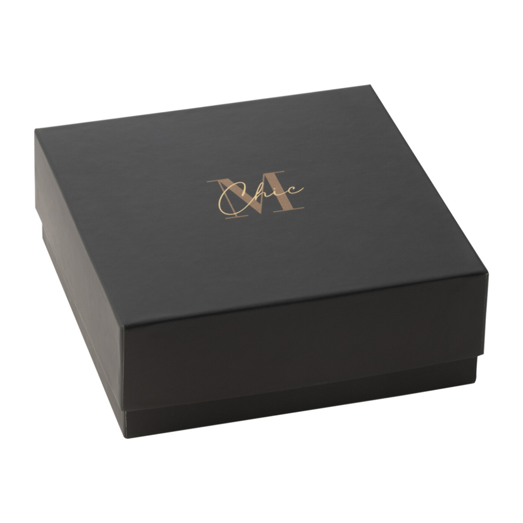 J-Line bougie parfumée M-Chic - Oud & Amber - verre - or/noir - medium - 20H