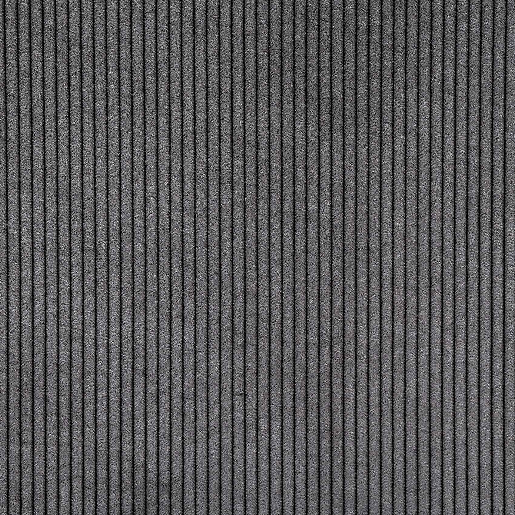 Rideau obscurcissant et isolant en velours côtelé - Gris Foncé