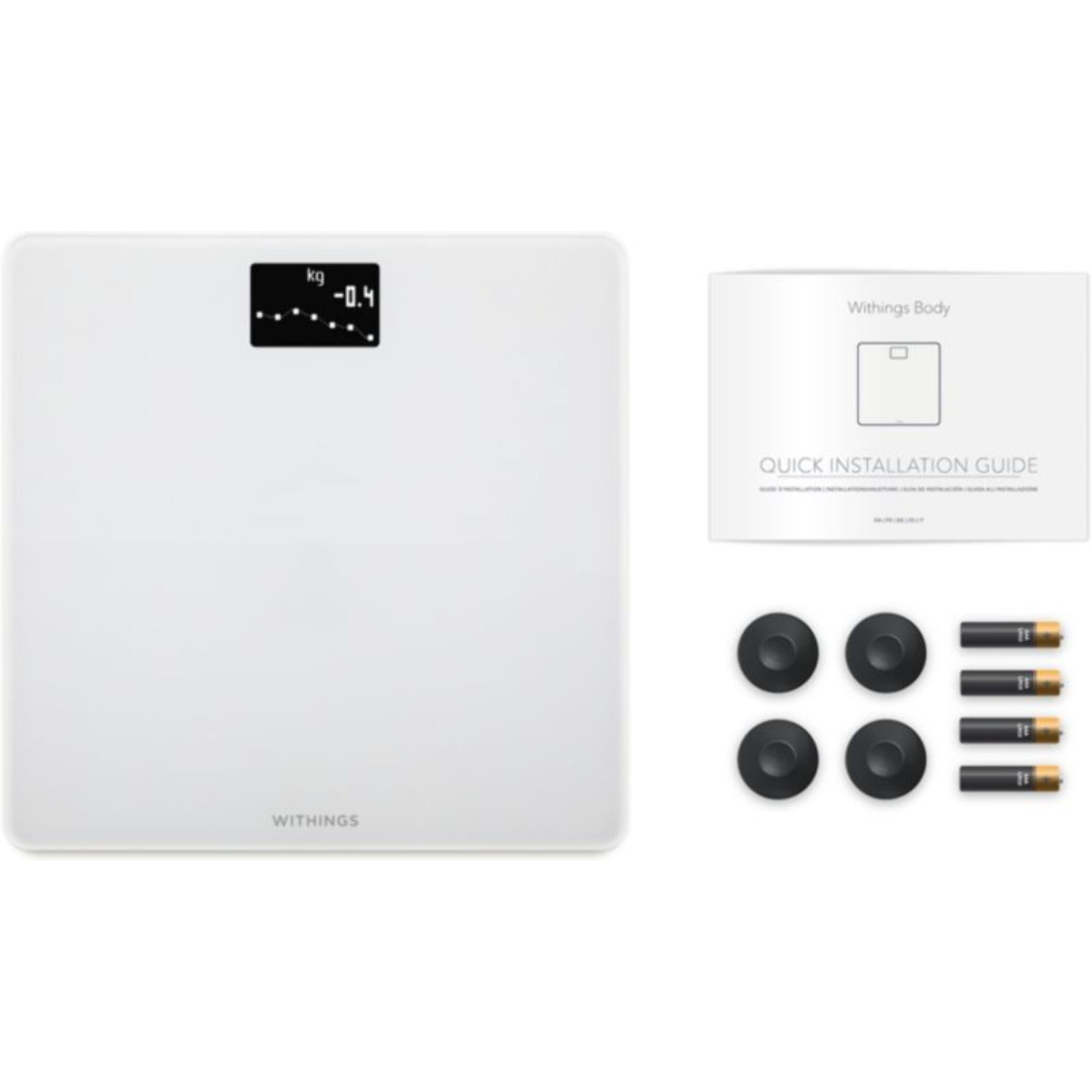 Pèse personne connecté WITHINGS Body Blanc