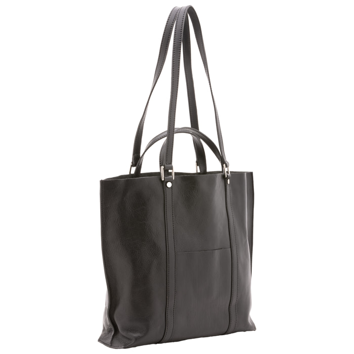 Borsa a spalla  unisex In Vera pelle Made in Italy 36x10x35 cm