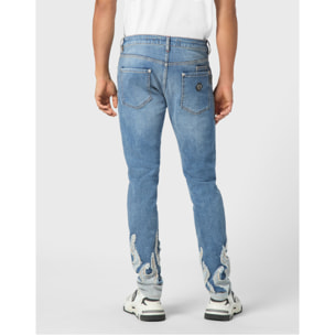 PHILIPP PLEIN Vaqueros de corte recto FLAME
