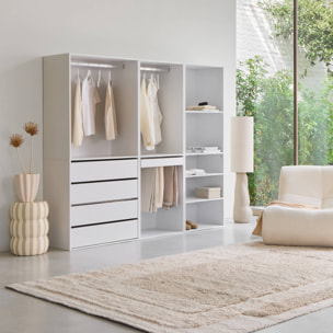 Kit dressing modulable décor bois 3 éléments MODULO