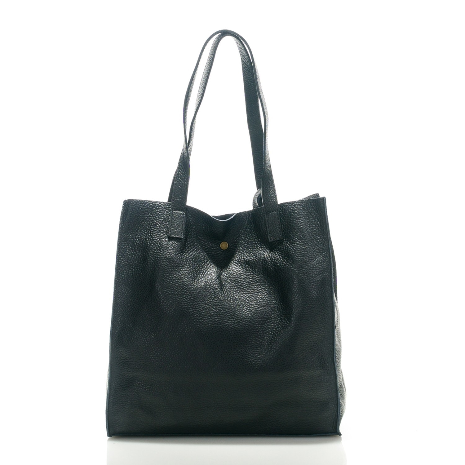 Borse Donna colore Nero-in pelle Made in Italy 34x28x12cm