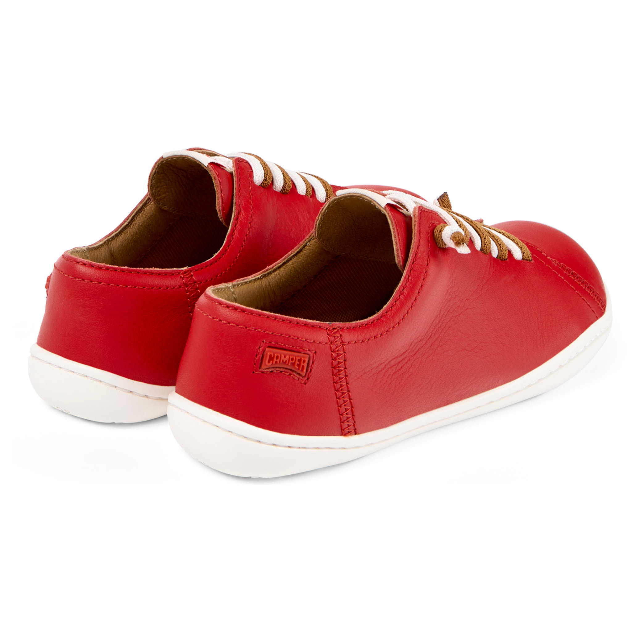 Zapatillas - CAMPER Peu Cami - Rojo - Cuero liso