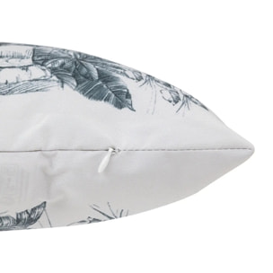 Coussin déco d extérieur "Maoria" motif tigre 50 x 30cm en polyester