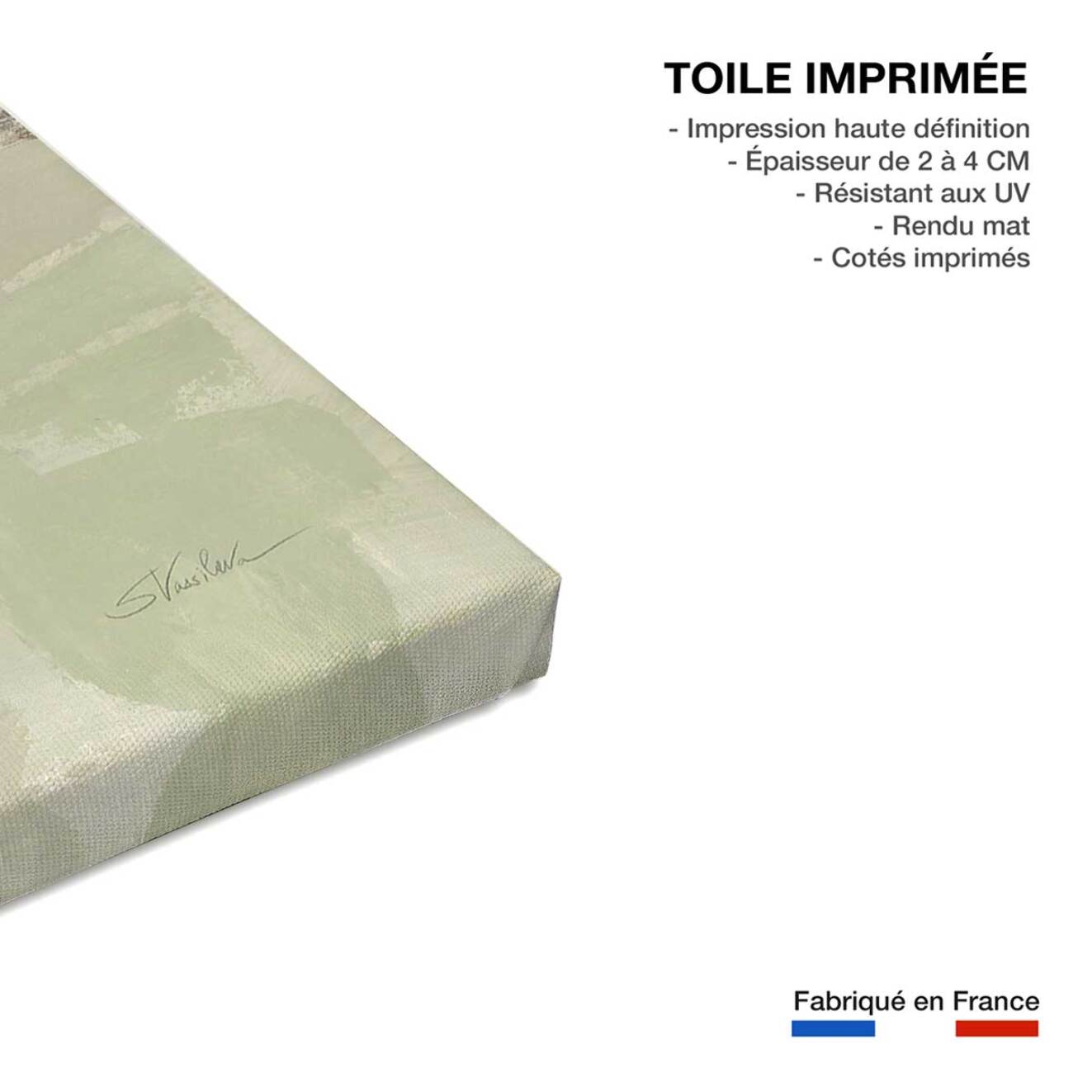 Tableau abstrait Ambiance des îles Toile imprimée