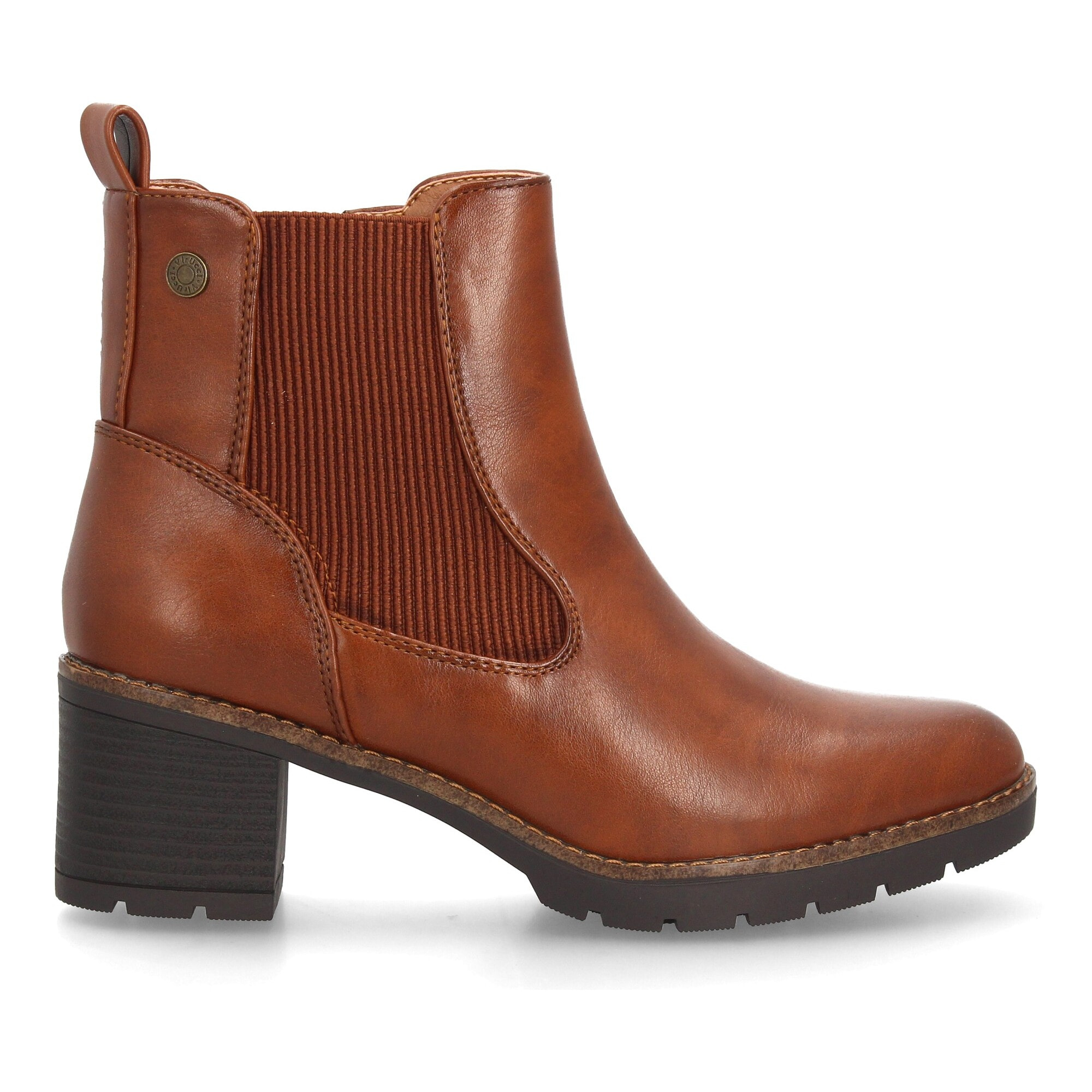 Botines de mujer estilo Chelsea con diseño clásico y paneles laterales