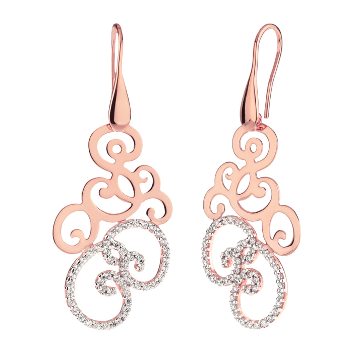 Orecchini Pendenti Geometrici con Cubic Zirconia