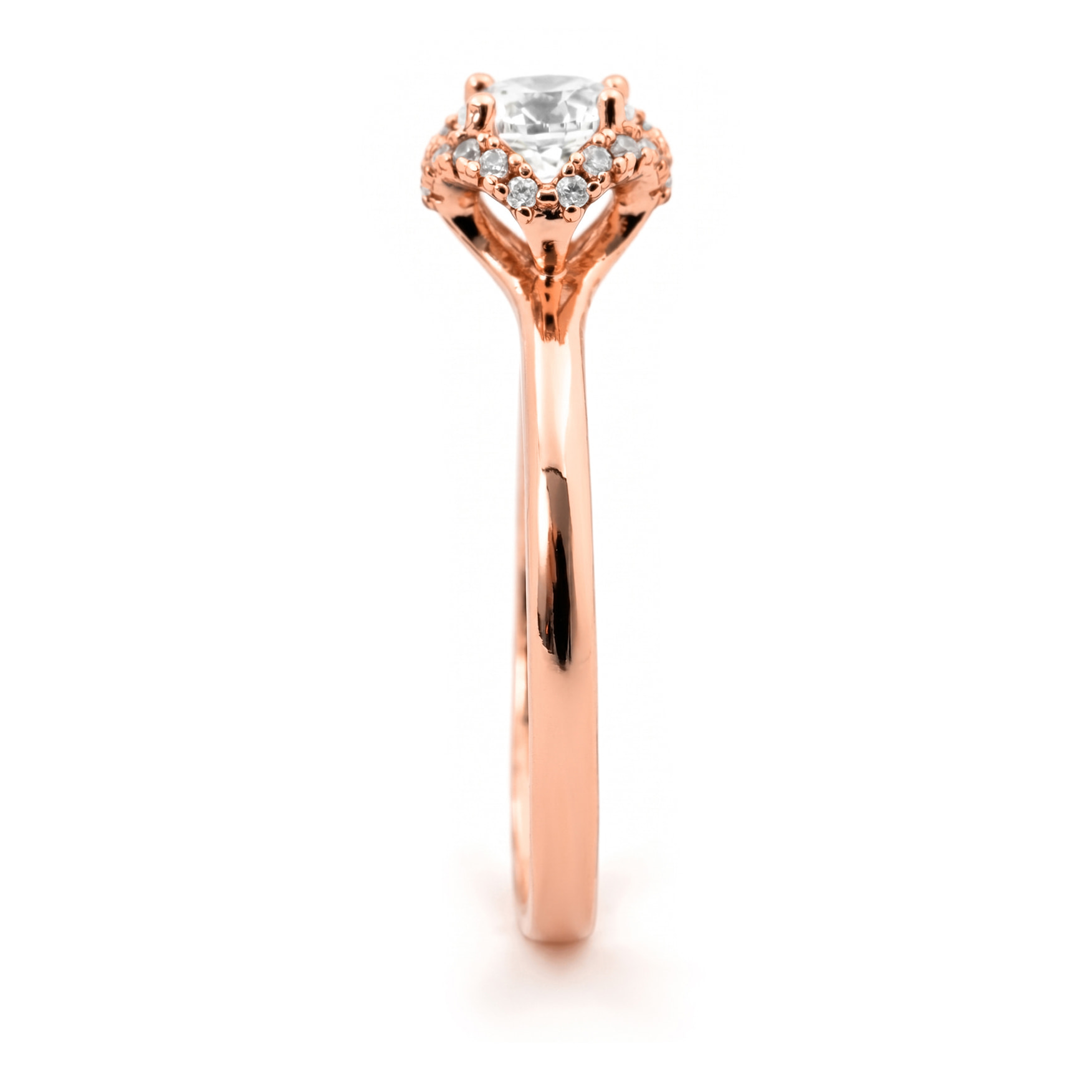Anillo Torjar acabado oro rosa 18k