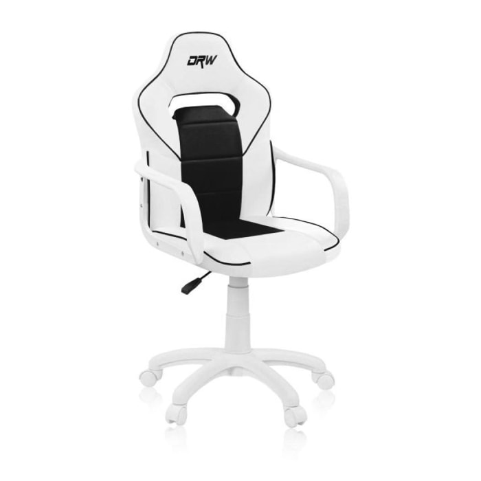 Silla gaming negra DRW Blanco - Negro DRW