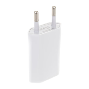 DAM CARICATORE DA PARETE USB 4x3x1 Cm. Colore bianco