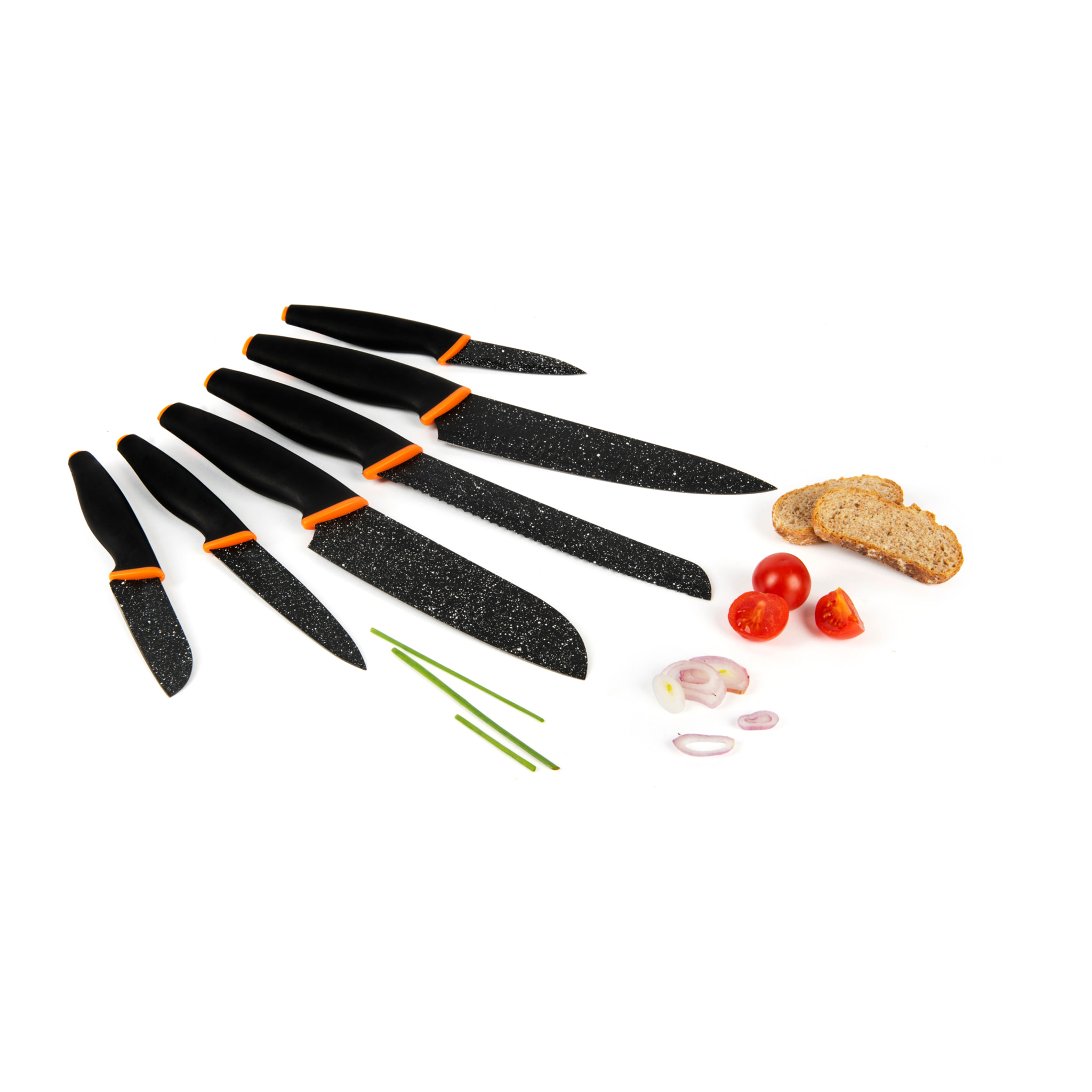 Set 6 couteaux Chef Excelsa – Chef, Acier Noir