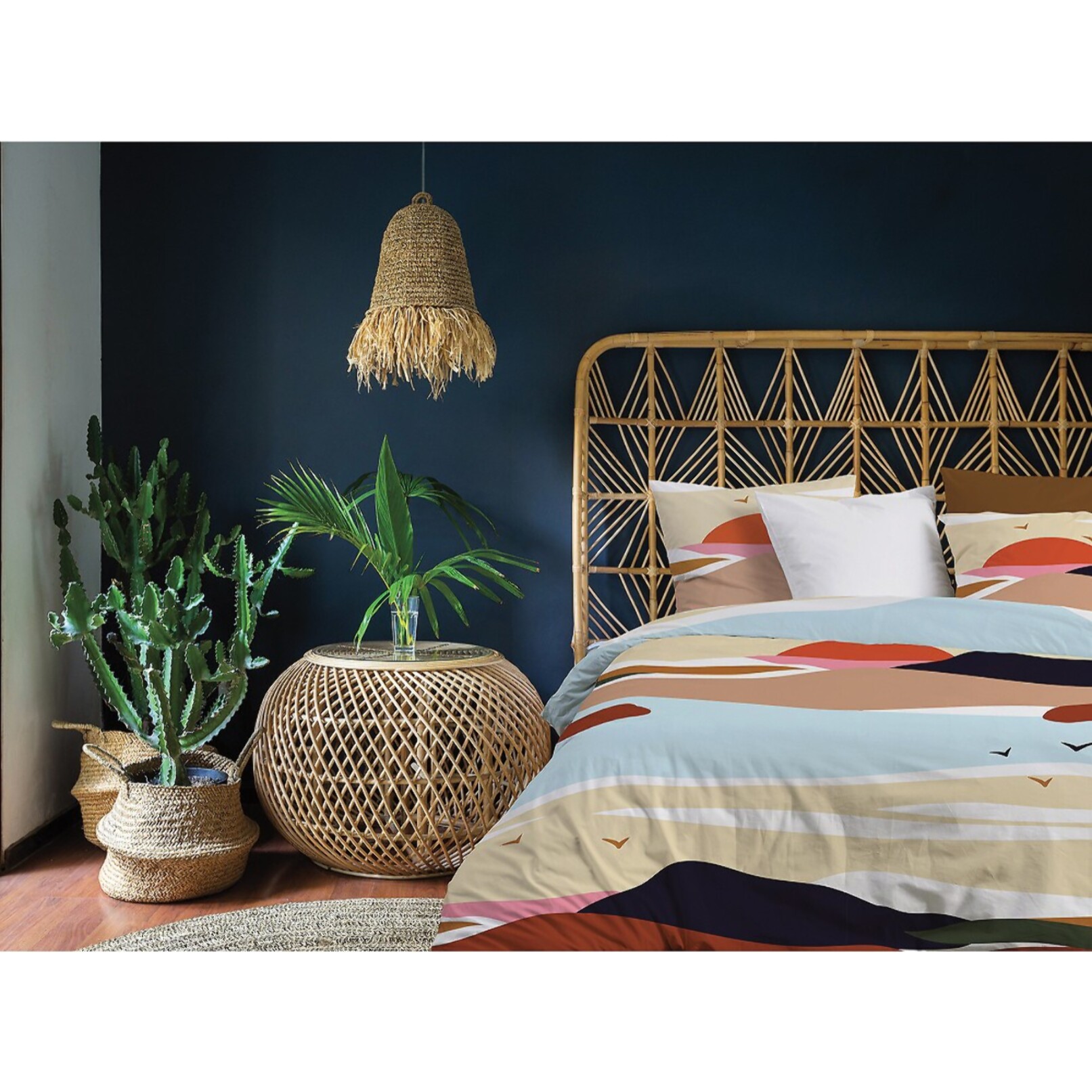 Parure Housse De Couette 3pcs 100% coton 47fils Safa