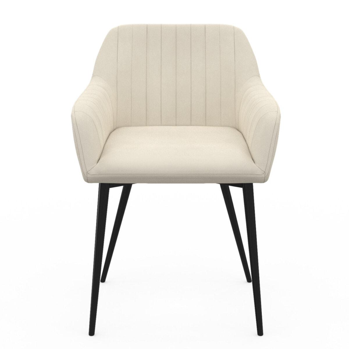 Chaises Ariana velours et pieds métal