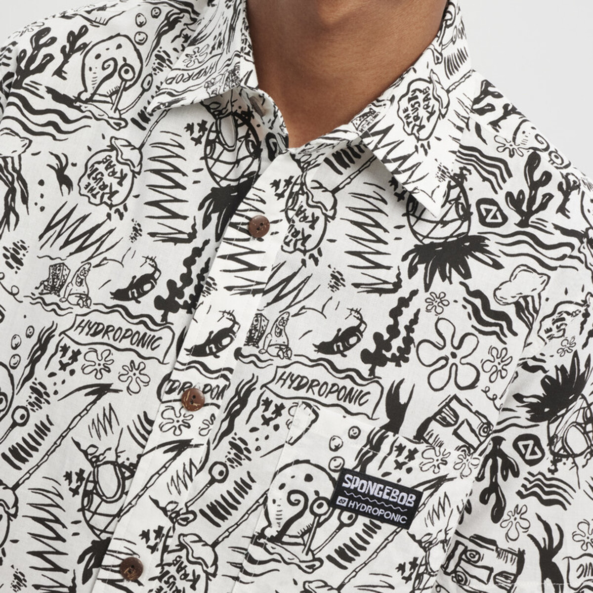 Camisa de manga corta BIKINI BOTTOM SpongeBob SquarePants x Hydroponic
