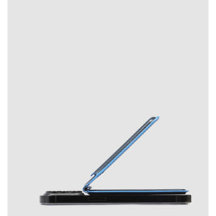 Piquadro Portafogli MagSafe in pelle con tracker ricaricabile