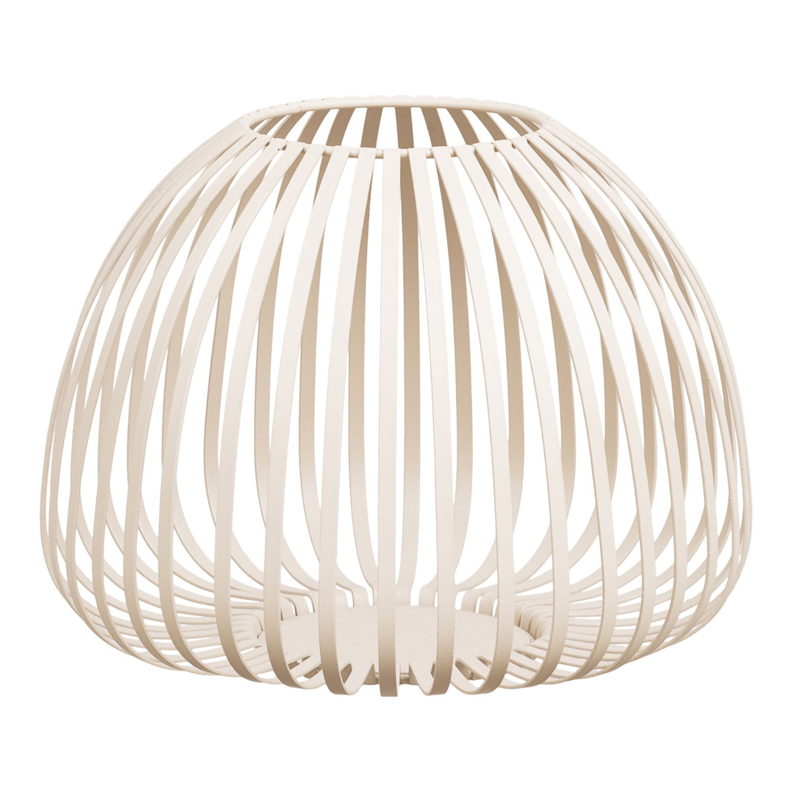 Lanterna Stoense in metallo beige a fasce ø25x20 cm