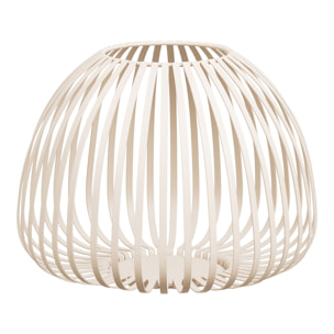 Lanterna Stoense in metallo beige a fasce ø25x20 cm