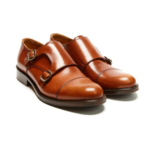 Monk Strap British Passport marrone tan