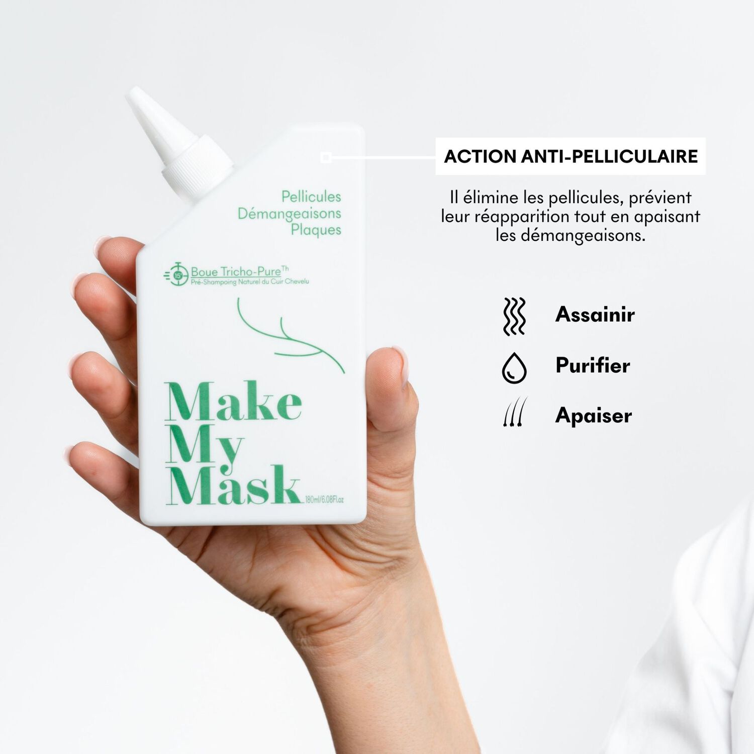 Boue Tricho-Pure - Pré-Shampoing Antipelliculaire 180 ml