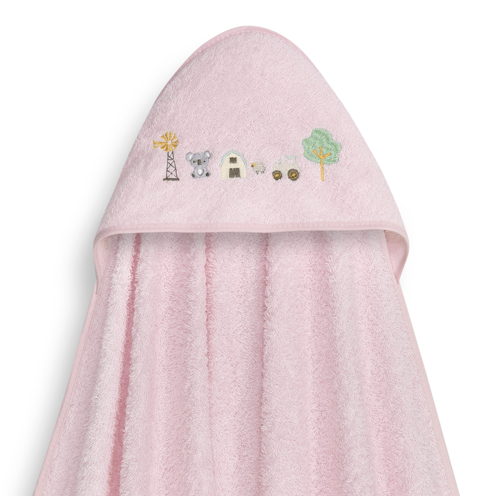 Capa Baño 1X1 Mod Granja Koala+ Gorro Rosa