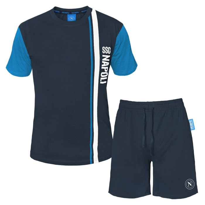 Pigiama / Completo Corto Ragazzo NAPOLI Prod. Ufficiale Cotone - Art.2125