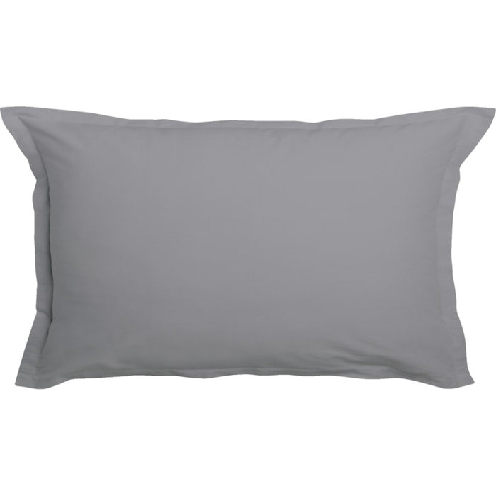 Lot De 2 Taies D'oreiller 100% Coton 57fils Blanc