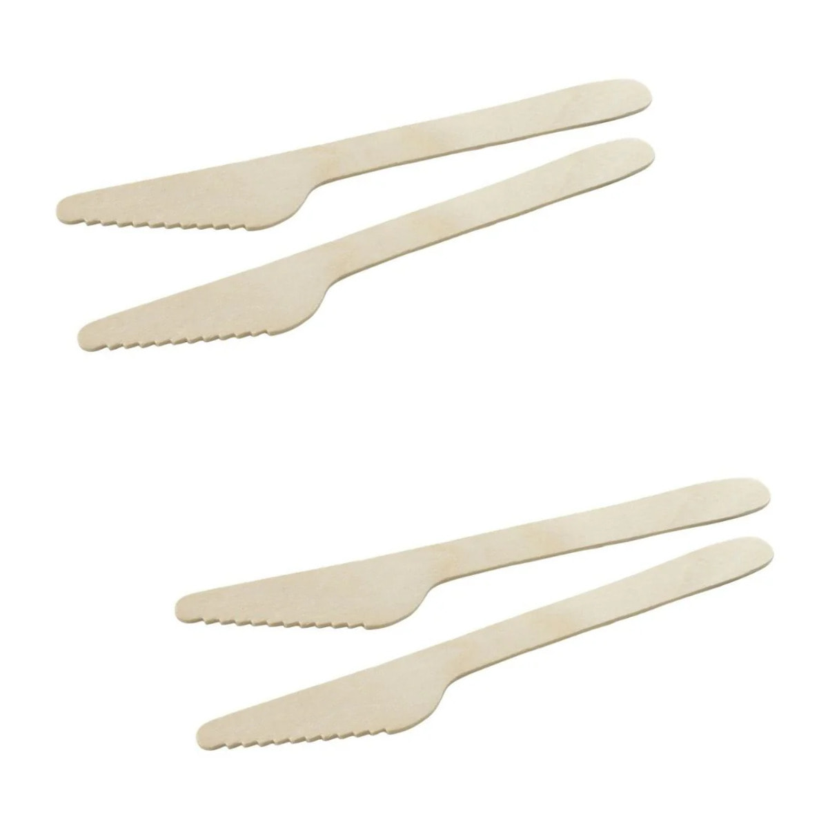 Couteaux en bois jetables Set de 2, dimensions 16,5 x 2,5 x 0,1 cm Fackelmann Move