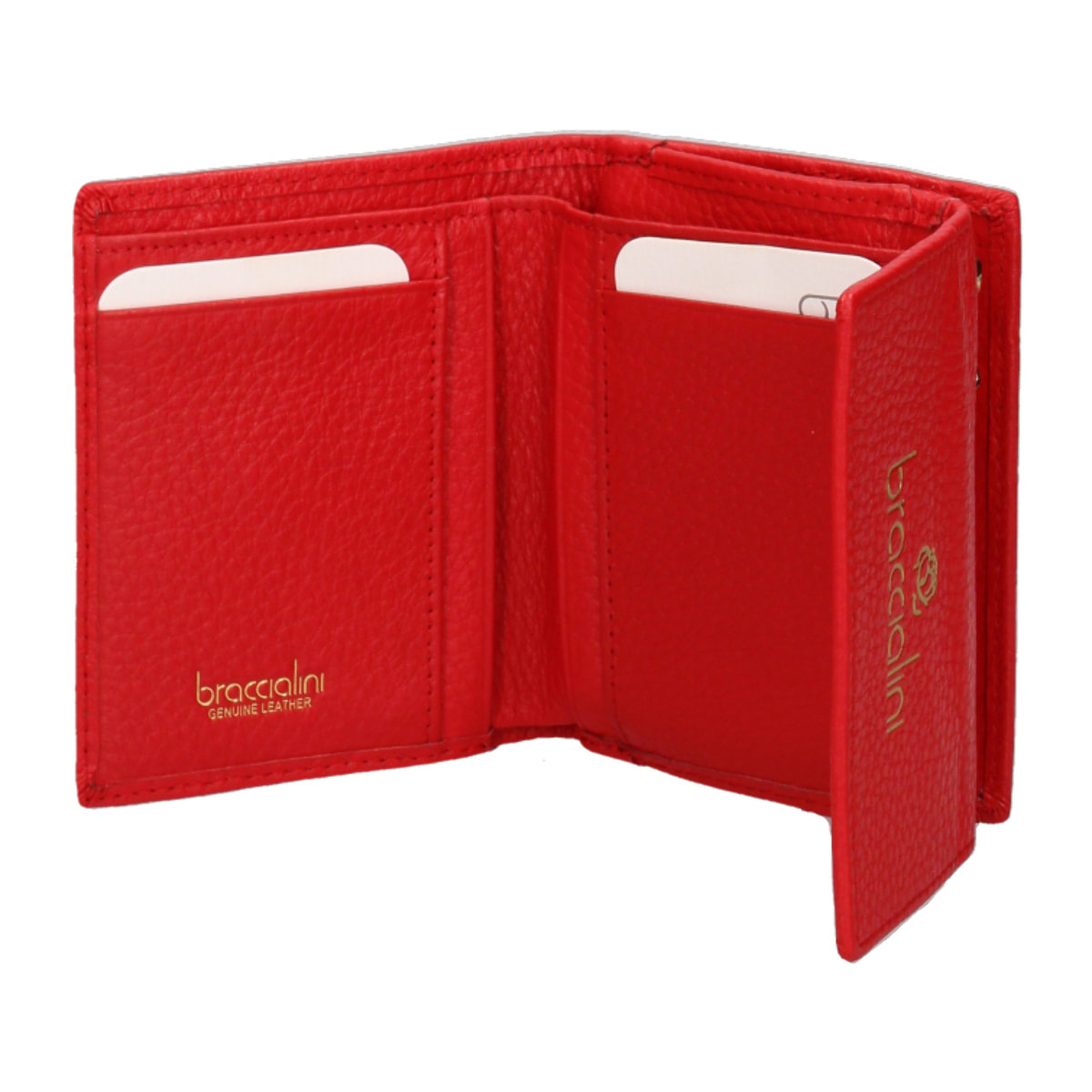 Portafoglio  da donna In Vera pelle Made in Italy 11x8,5x4 cm