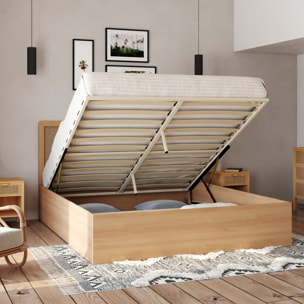 Lit coffre Eve 160x200cm cannage