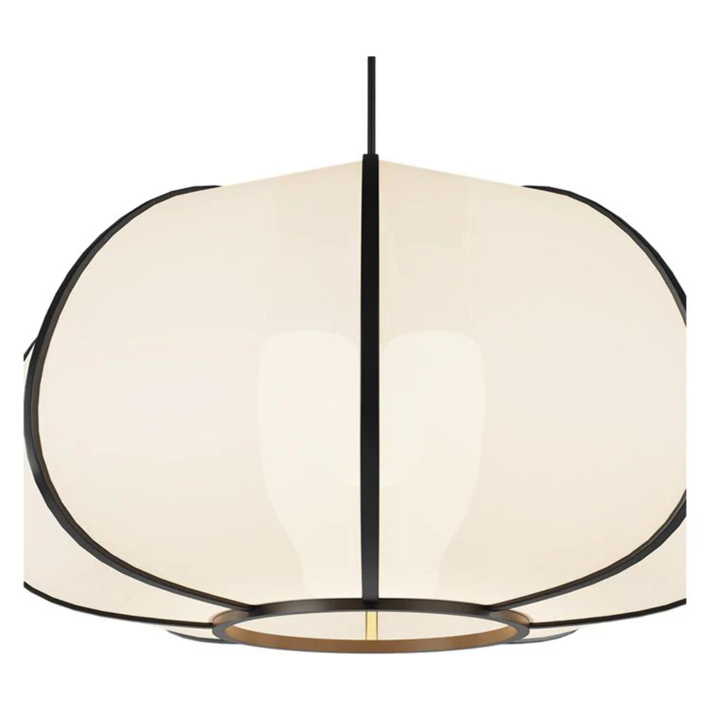 Suspension en bambou noir D38 cm - Hana