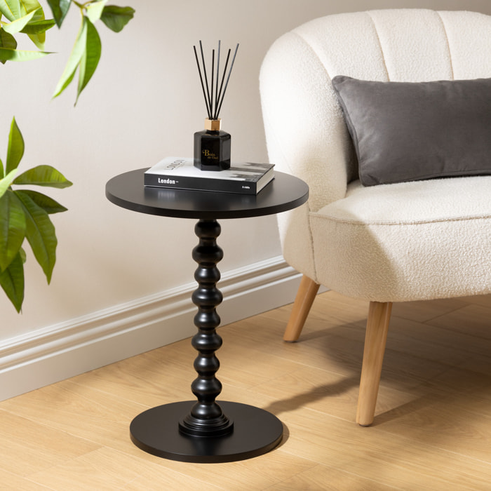 Table d’appoint "Alix" noir 50x38x38cm