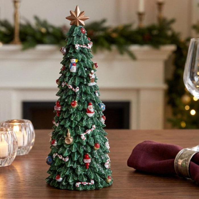 Albero 11.1xh29 cm mov+mus caril - Pezzi 1 - VERDE - Bianchi Dino SpA