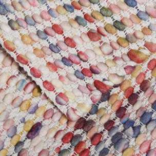 Tapis kilim fait à la main en laine motif ethnique JISO