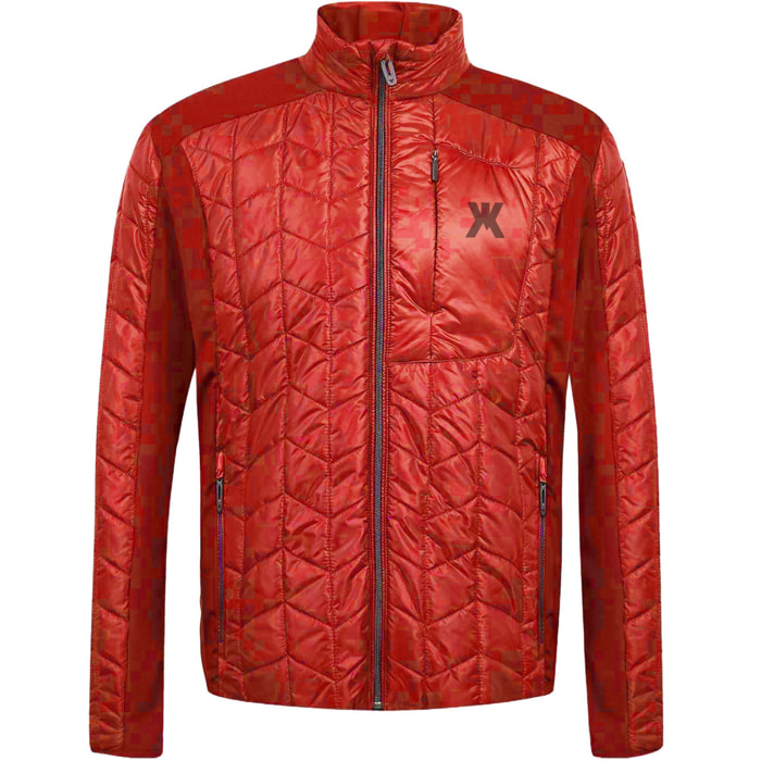 Chaqueta híbrida aislante para hombre KUSTOM MOTUS Hybrid Insulated - Rojo