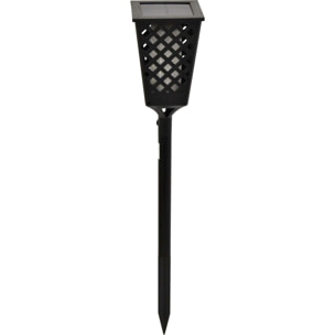 OMEGA Lampada Solare LED Flame 64cm Effetto Fiamma IP44
