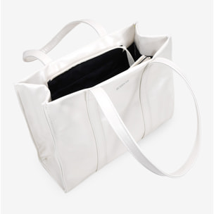 Bolso de hombro piedra con cremallera