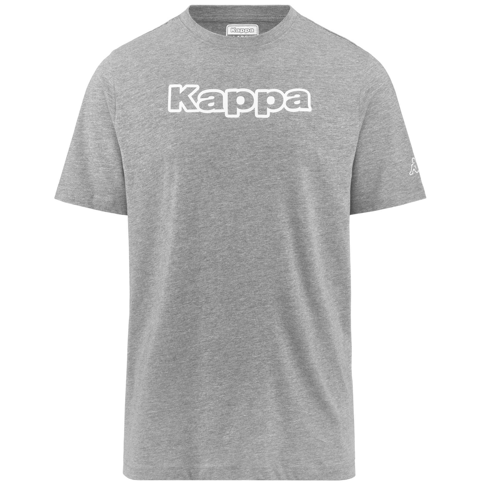 Kappa - T-Shirts & Top Uomo Grigio - Logo Fromen