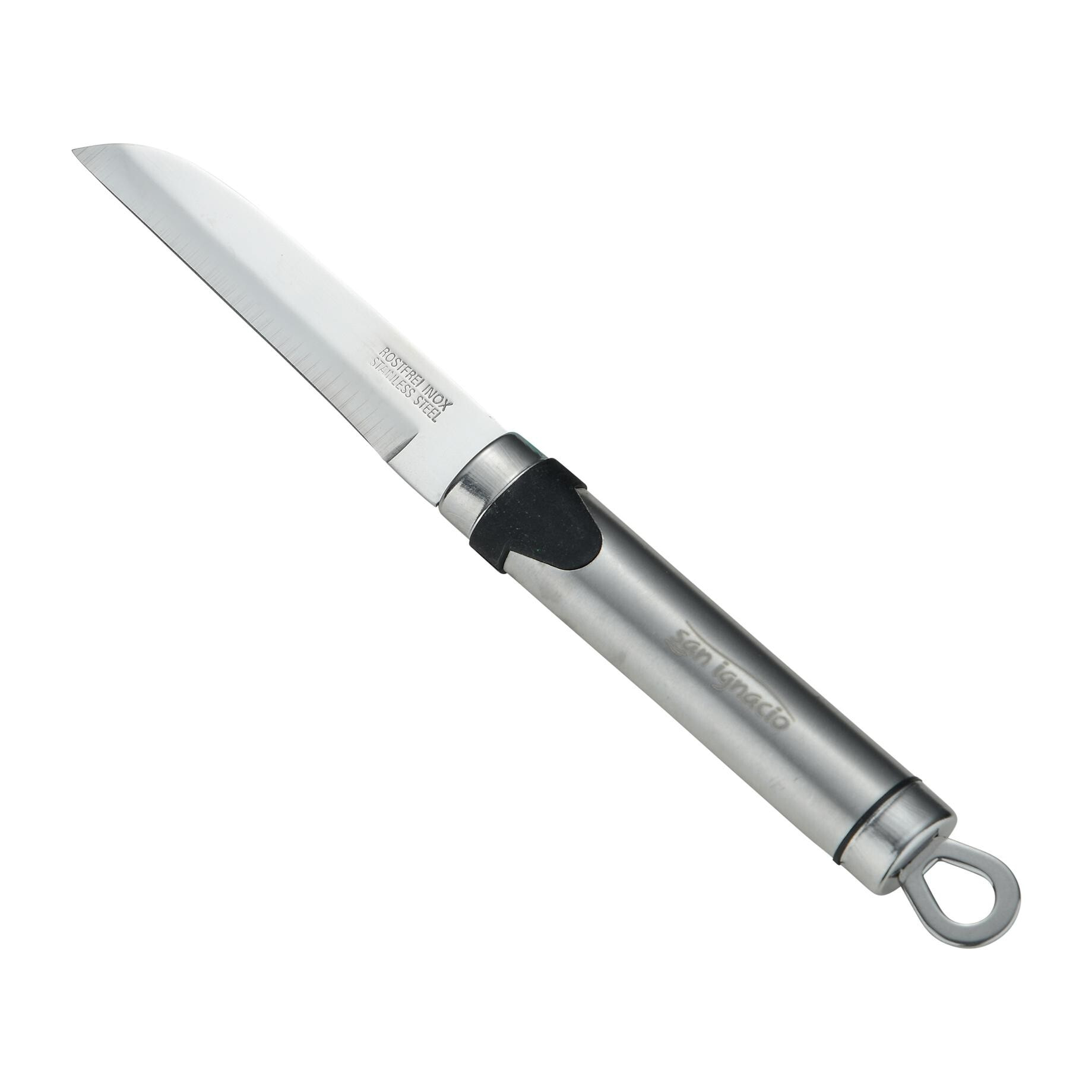 Cuchillo pelador 22x2 cm acero inoxidable, ideal para pelar y cortar frutas y verduras expert san ignacio